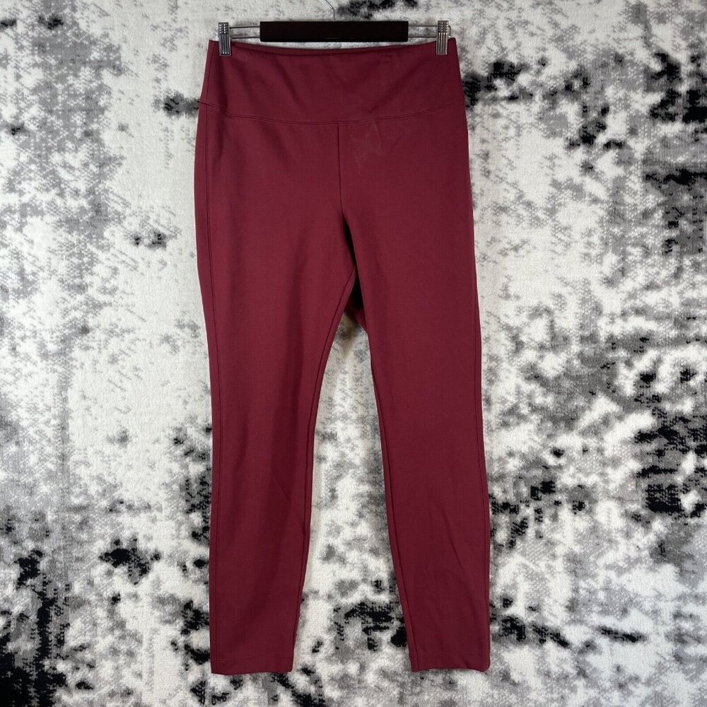New Matilda Jane Pants Womens Size Large Red Rayon Nylon Stretch Pull On